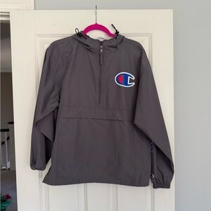 Champion Gray Windbreaker Jacket